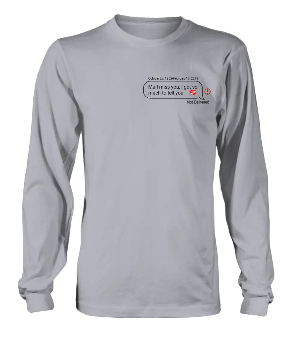 Personalized Memorial Chat Box Shirt/Hoodie - Memorial Gift Idea