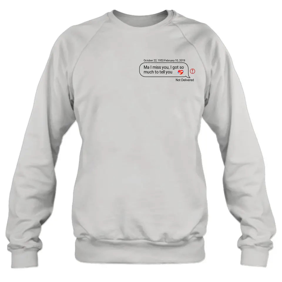 Personalized Memorial Chat Box Shirt/Hoodie - Memorial Gift Idea