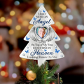 Personalized Memorial Tree Topper- Christmas Gift Idea For Family Member - Upload Photo - I Have One In Heaven