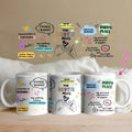 Custom Personalized Besties Coffee Mug - Gift Idea For Friends - The Bestie Mug