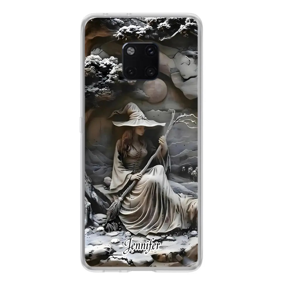 Custom Personalized Witch Phone Case - Halloween/ Birthday Gift Idea For Yourself, Witch Lovers - Case For Xiaomi/ Oppo/ Huawei