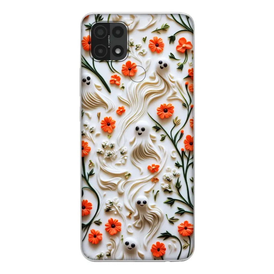 Custom Personalized 3D Clay Boo Phone Case - Halloween Gift Idea - Case For Xiaomi/ Oppo/ Huawei