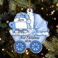 Personalized Baby's First Christmas Acrylic Ornament - Custom Gift For Baby - Upload Photo
