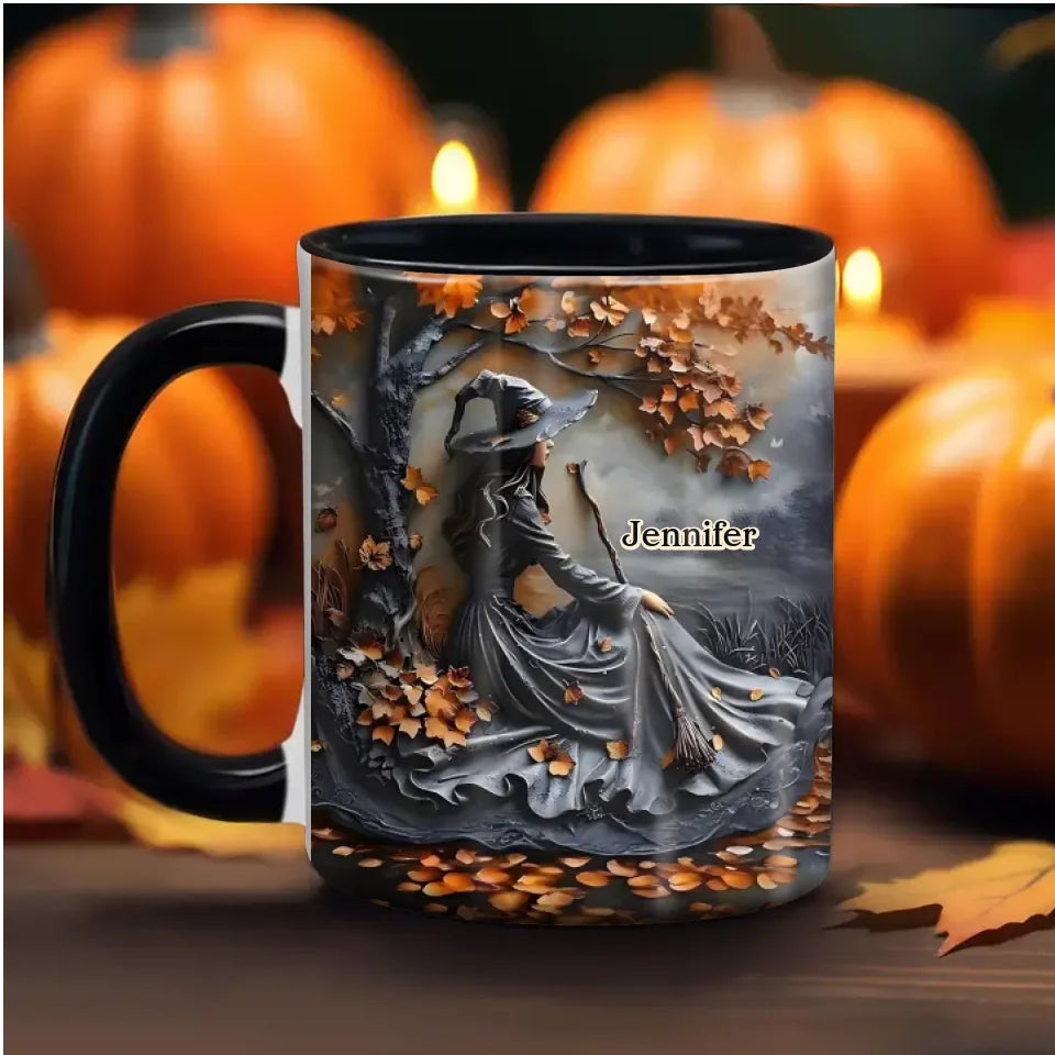 Personalized Witch Coffee Mug - Halloween/Birthday Gift Idea For Witch Lovers - Buckle Up Buttercup You Just Flipped My Witch Switch