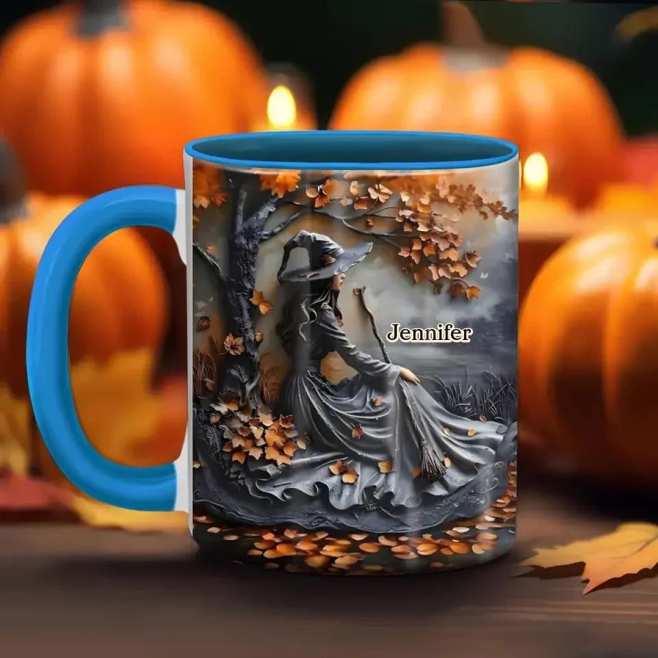 Personalized Witch Coffee Mug - Halloween/Birthday Gift Idea For Witch Lovers - Buckle Up Buttercup You Just Flipped My Witch Switch