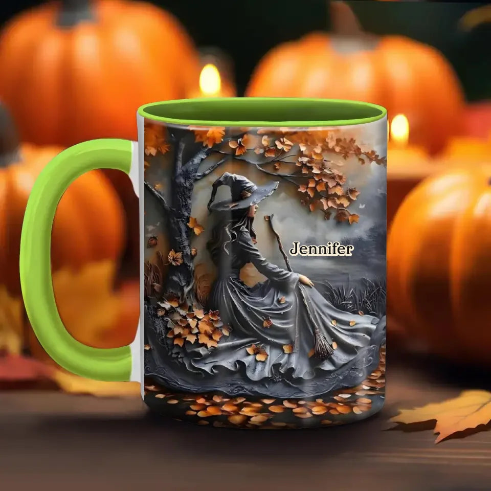 Personalized Witch Coffee Mug - Halloween/Birthday Gift Idea For Witch Lovers - Buckle Up Buttercup You Just Flipped My Witch Switch