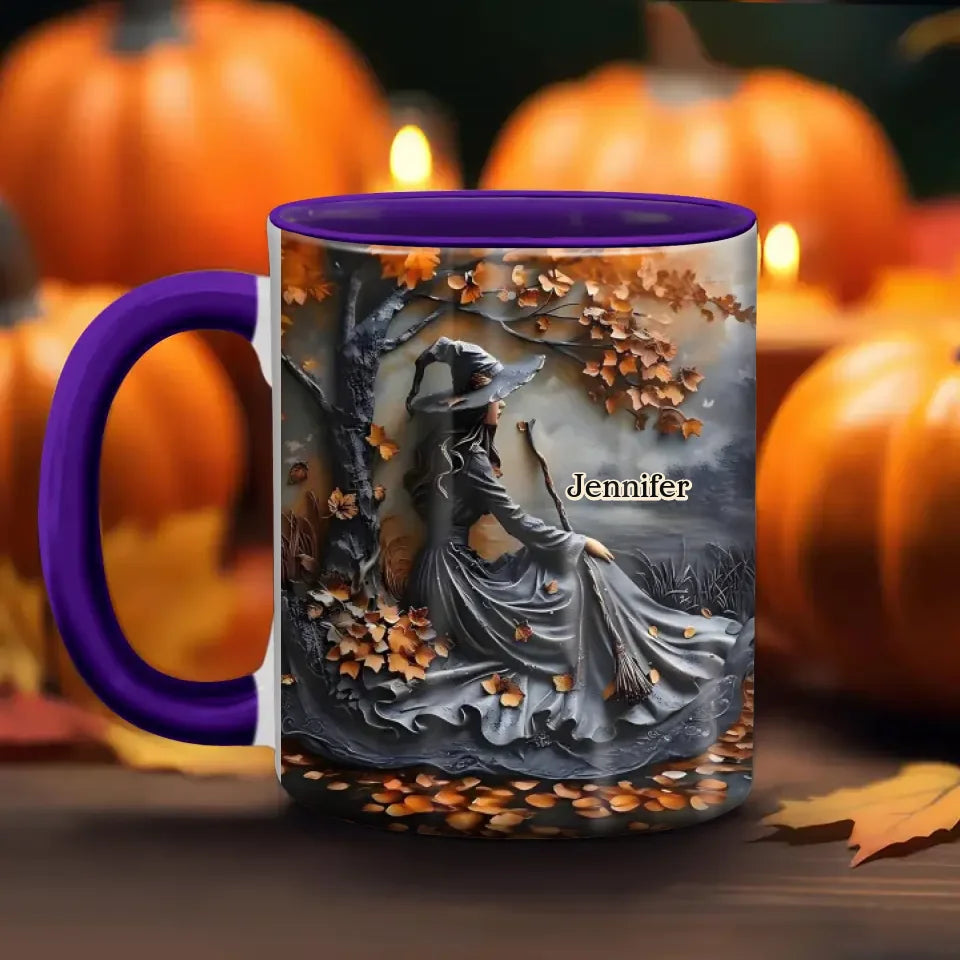 Personalized Witch Coffee Mug - Halloween/Birthday Gift Idea For Witch Lovers - Buckle Up Buttercup You Just Flipped My Witch Switch