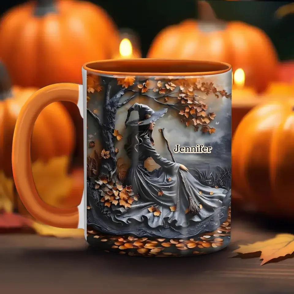 Personalized Witch Coffee Mug - Halloween/Birthday Gift Idea For Witch Lovers - Buckle Up Buttercup You Just Flipped My Witch Switch