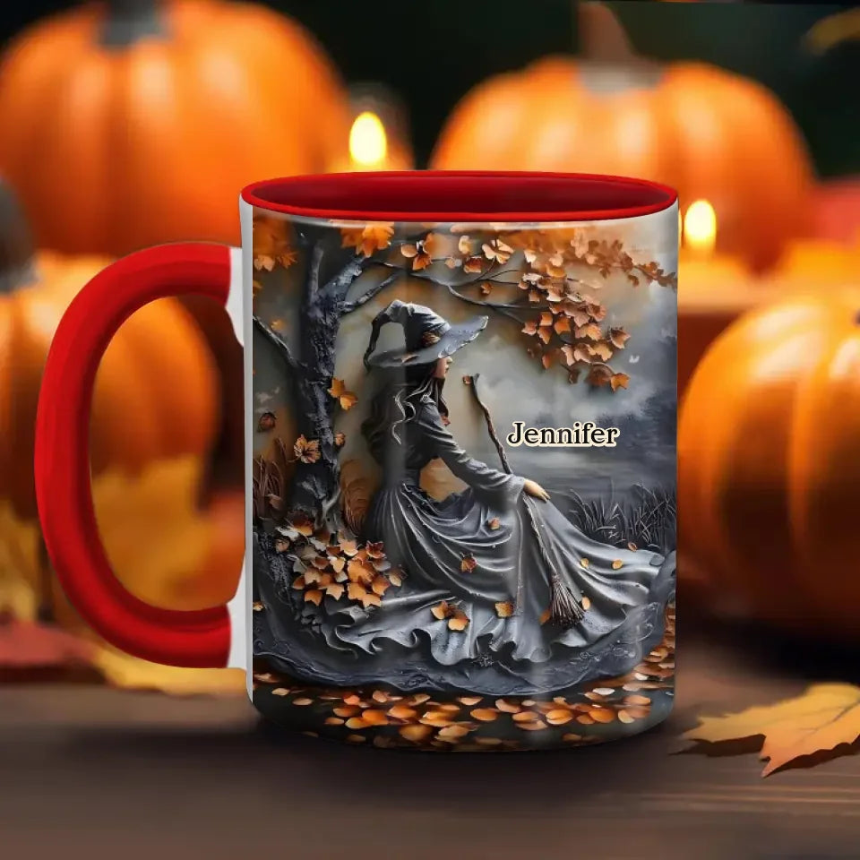 Personalized Witch Coffee Mug - Halloween/Birthday Gift Idea For Witch Lovers - Buckle Up Buttercup You Just Flipped My Witch Switch