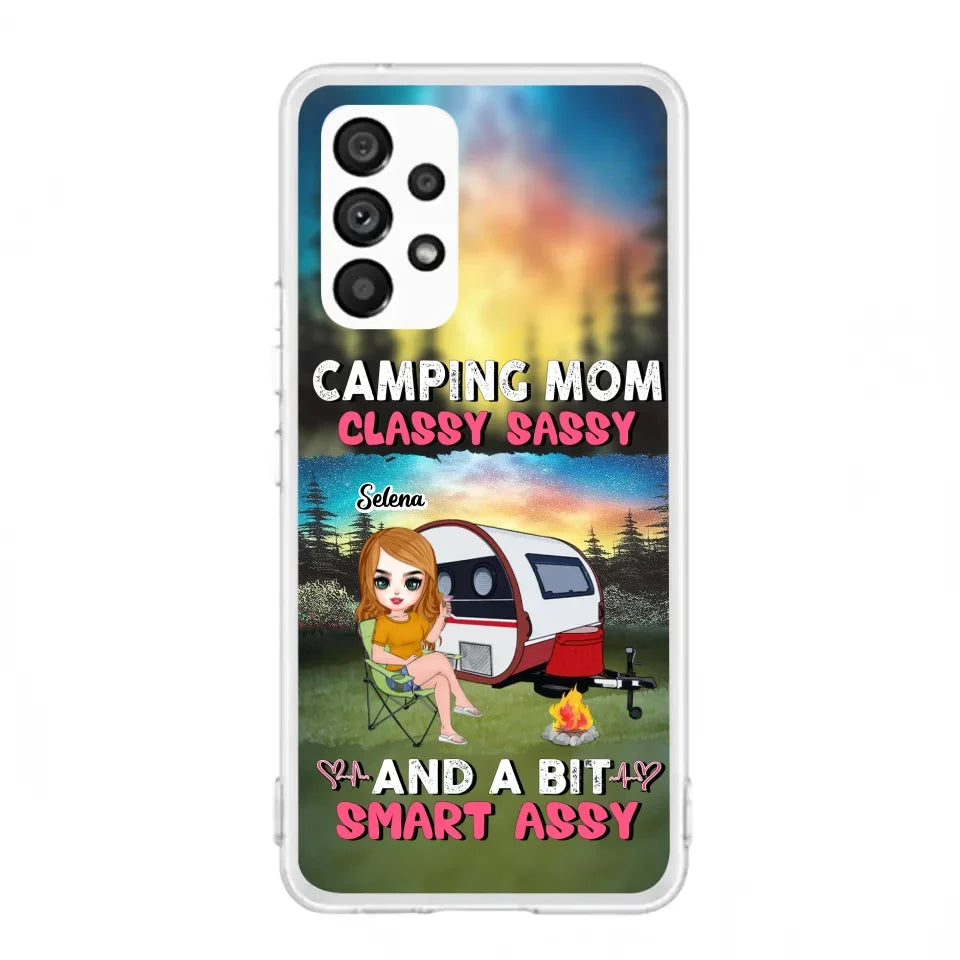 Custom Personalized Camping Mom Phone Case - Gift Idea For Camping Lover/ Mother's Day - Camping Mom Classy Sassy And A Bit Smart Assy - Case For iPhone And Samsung