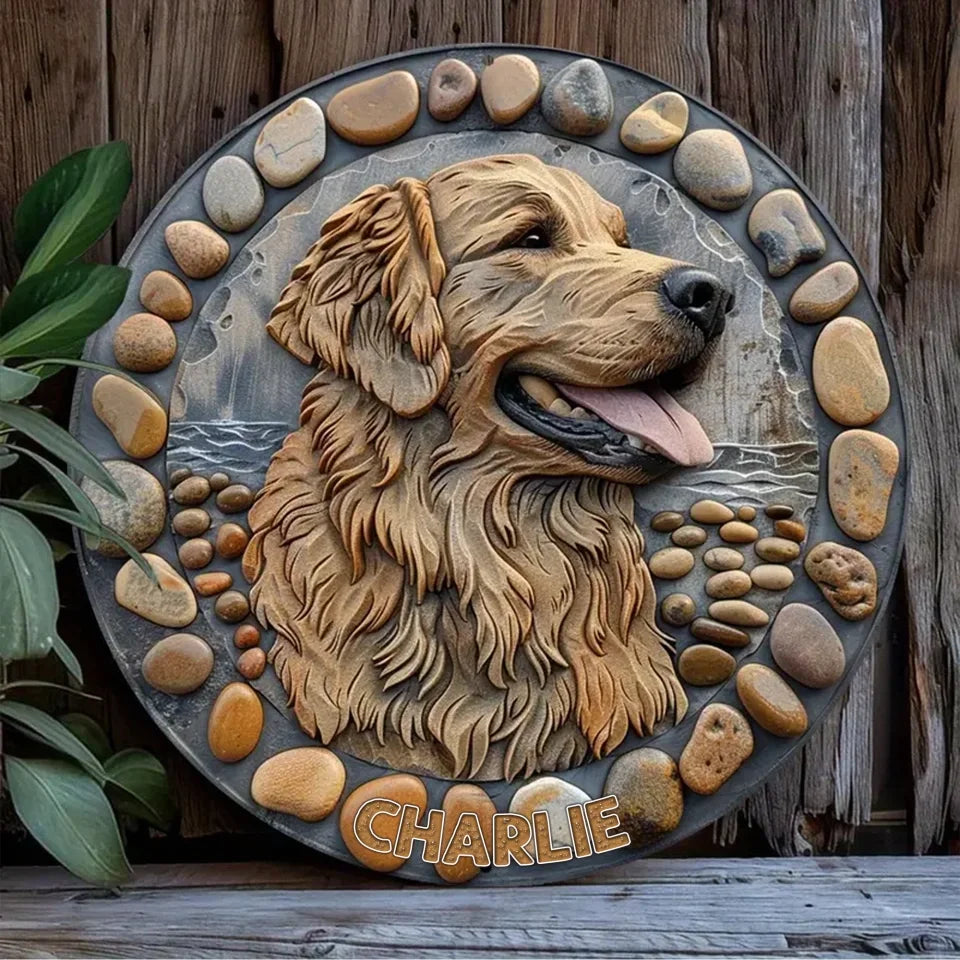 Custom Personalized Dog Metal Sign - Gift Idea For Dog Lover