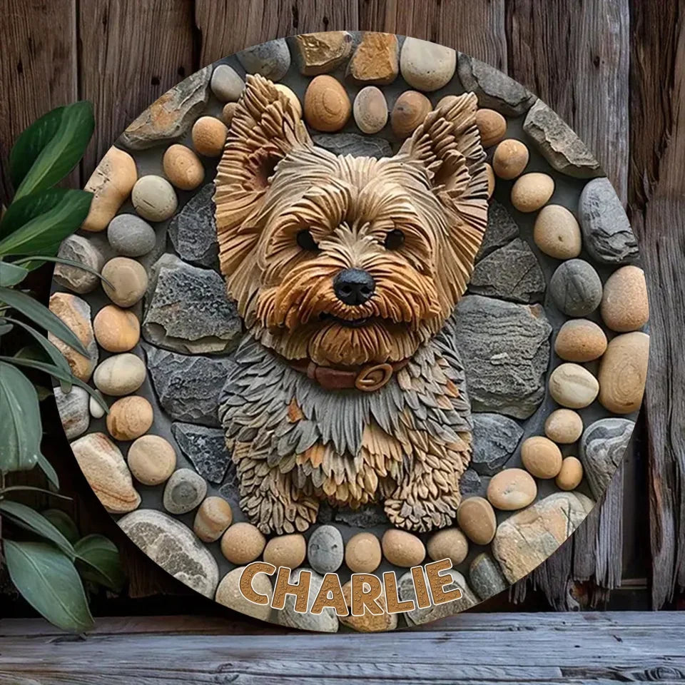 Custom Personalized Dog Metal Sign - Gift Idea For Dog Lover