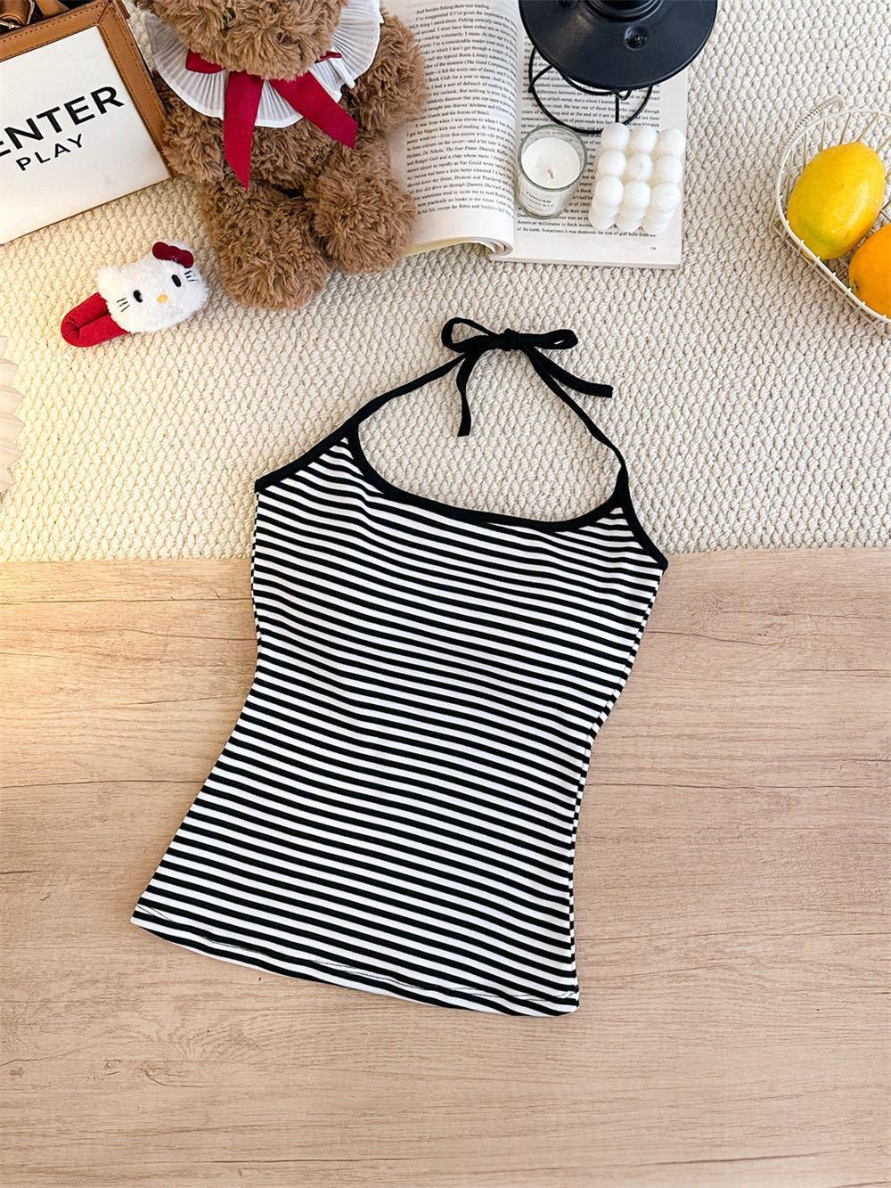 Womens Fashionable Figure-flattering Off-shoulder Halter Strap Dress