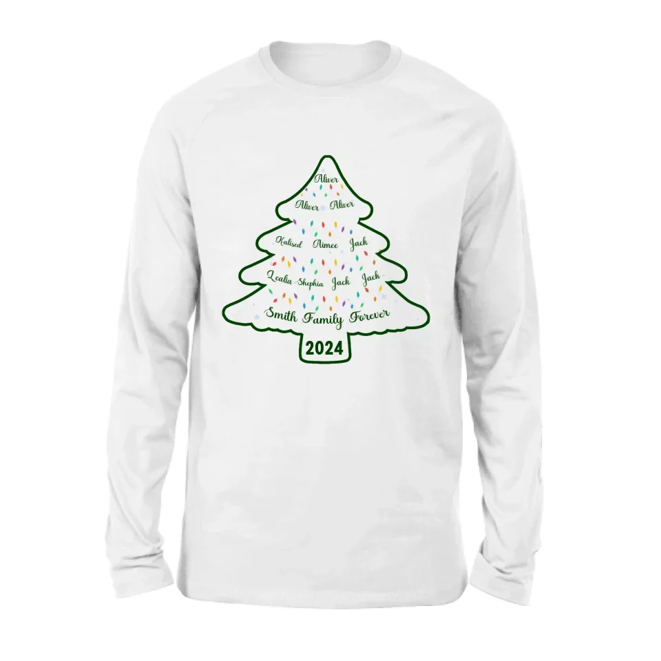 Personalized Family Name Shirt/Hoodie - Christmas Gift For Family - Up to 10 People