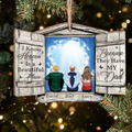 Personalized Memorial Wooden Ornament - Memorial Gift Idea For Christmas - I Know Heaven Is A Beautiful Place