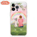 Custom Personalized Dog Mom/Dog Dad Phone Case - Man/Woman/Couple With Upto 4 Dogs - Best Gift Idea For Dog Lovers - Case For iPhone, Samsung and Xiaomi