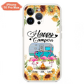 Custom Personalized Camping Flamingo Phone Case - Happy Campers - For iPhone And Samsung Phone Case - JLDWNZ