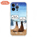 Custom Personalized Dog Horse Phone Case -  Upto 5 Pets - Xmas Gift For Dog/ Horse Lover - Case For iPhone And Samsung