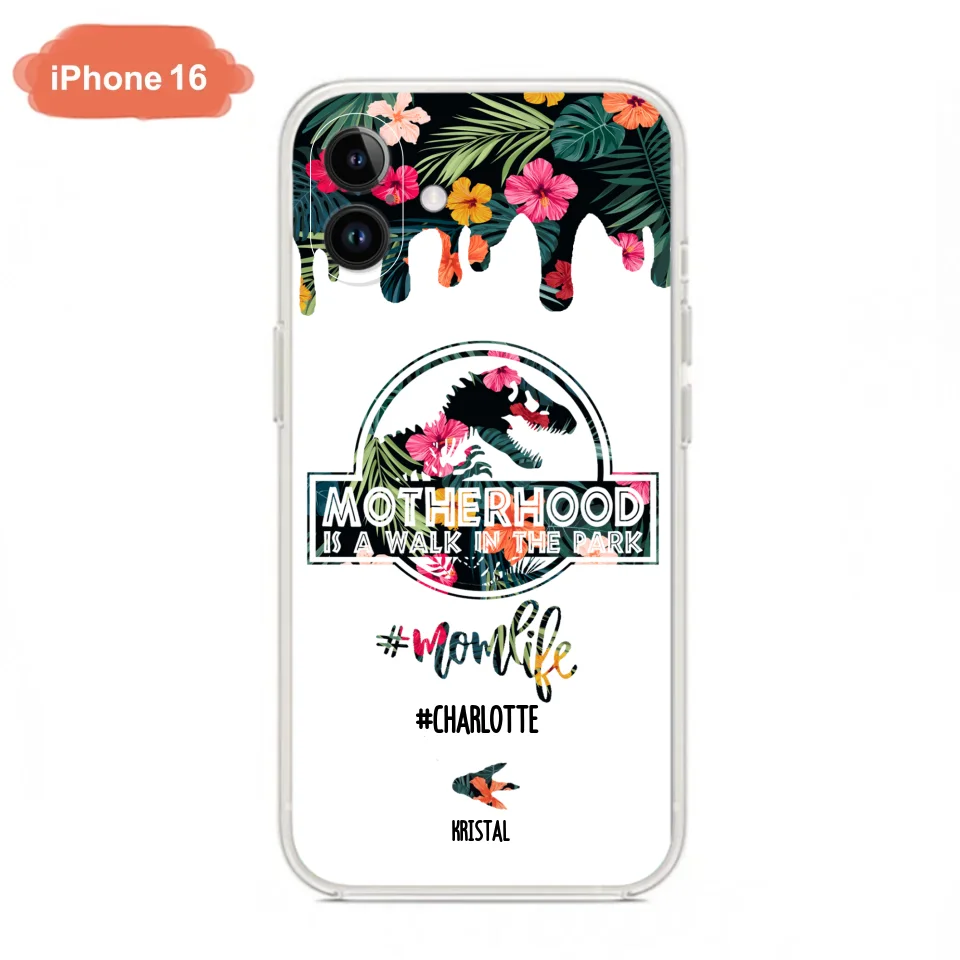 Custom Personalized Mama Dinosaur Phone Case - Best Gift For Mothers - For iPhone And Samsung Phone Case - 2QCGS1