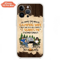 Custom Personalized Camping Couple Phone Case - Gift Idea For Camping Lover - I Have The Best Camping Wife But She Is A Bit Crazy & Scares Me Sometimes - Case For iPhone And Samsung