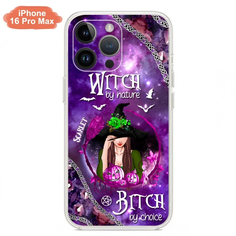 Custom Personalized Stick My Broom Witch Phone Case - Halloween Gift Idea - Case For iPhone And Samsung - Witch By Nature