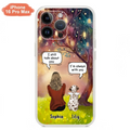 Custom Personalized Memorial Dog Mom Phone Case - Upto 3 Dogs - Memorial Gift Idea for Dog Lovers - I'm Always With You