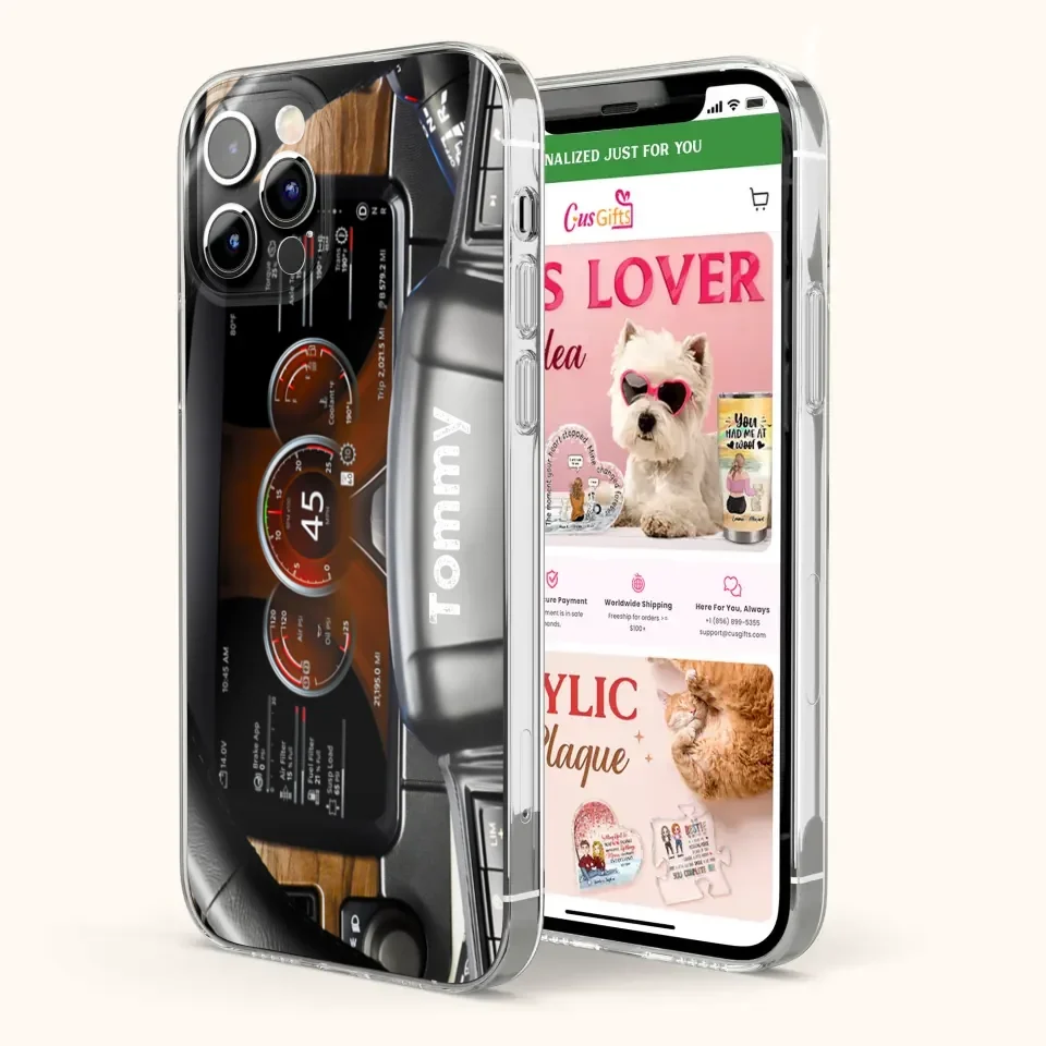 Personalized Truck Dashboard Phone Case - Case For Iphone, Samsung and Xiaomi - 6D8KY1