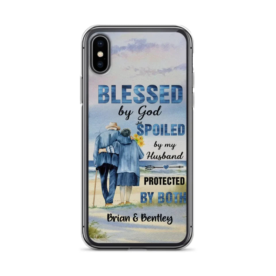 Custom Personalized Old Couple Phone Case - Best Gift Idea For Grandparents - Case For iPhone, Samsung and Xiaomi