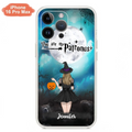 Custom Personalized Halloween Phone Case - Up to 3 Girls and 2 Cats - You Are My Patronus - Wiccan Decor/Pagan Decor