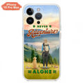 Custom Personalized Solo Hiking With Dogs Phone Case - Woman/Man With Upto 4 Dogs - Gift Idea For Hiking Lovers - Cases For iPhone and Samsung