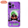 Custom Personalized Off - Road Witch Phone Case - Halloween Gift For Girl - My Broom Broke - Case For Iphone/Samsung