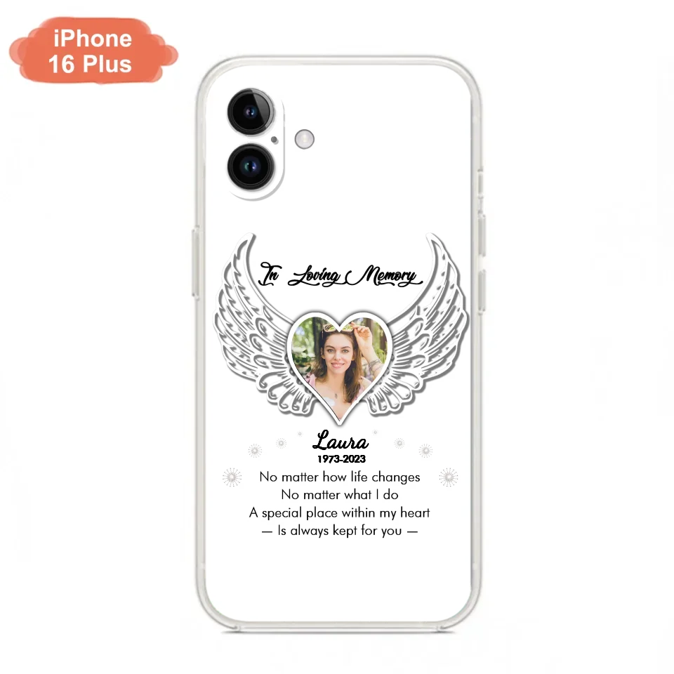 Personalized In Loving Memory Phone Case - Upload Photo - Memorial Gift Idea - Case For iPhone/Samsung - A Special Place Within My Heart Is Always Kept For You