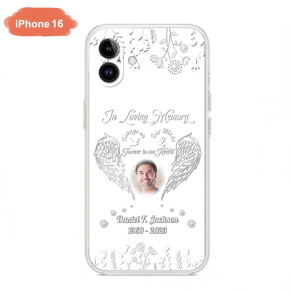 Personalized Memorial Photo Phone Case - Memorial Gift Idea - In Loving Memory