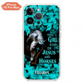 Custom Personalized Horse Girl Phone case - Case For iPhone And Samsung - This Girl Runs On Jesus And Horses