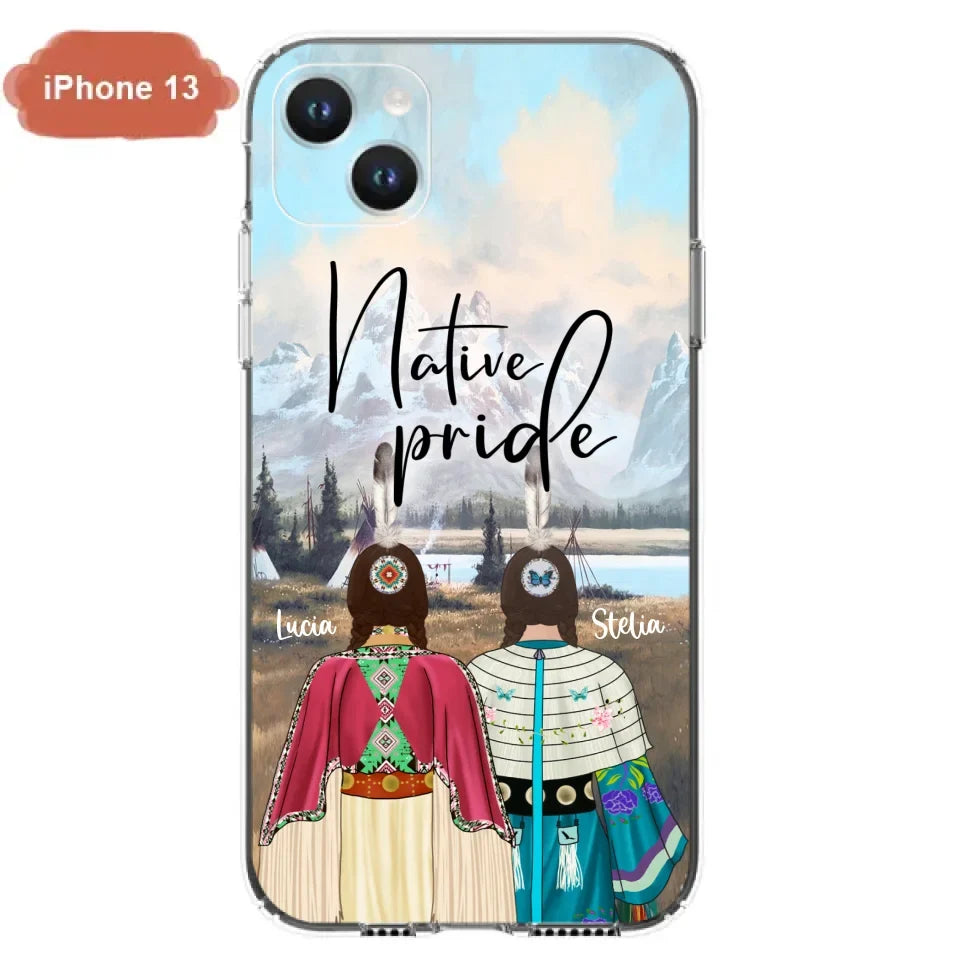 Custom Personalized Native American Couple Phone Case - Native Pride - Case Phone For iPhone And Samsung