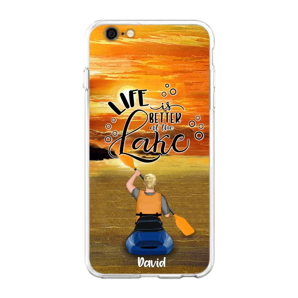 Personalized Kayak Phone Case - Man/ Woman/ Couple - Life Is Better At The Lake - Phone Case For iPhone And Samsung - FKUJGV
