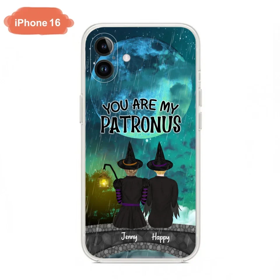 Personalized Witches Phone Case - Gift Idea For Best Friends with 2 Girls - You Are My Patronus