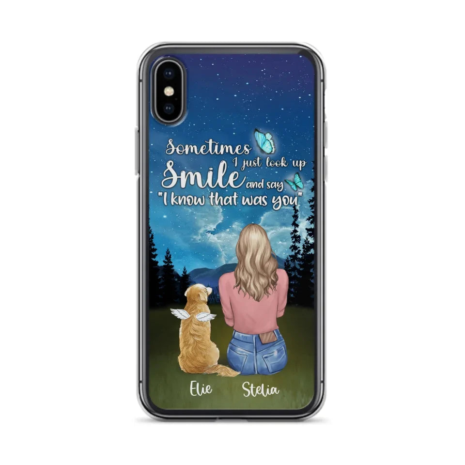Custom Personalized Lost Pet Mom Phone Case - Girl With Upto 4 Pets - Phone Case For iPhone and Samsung - PU2YLV