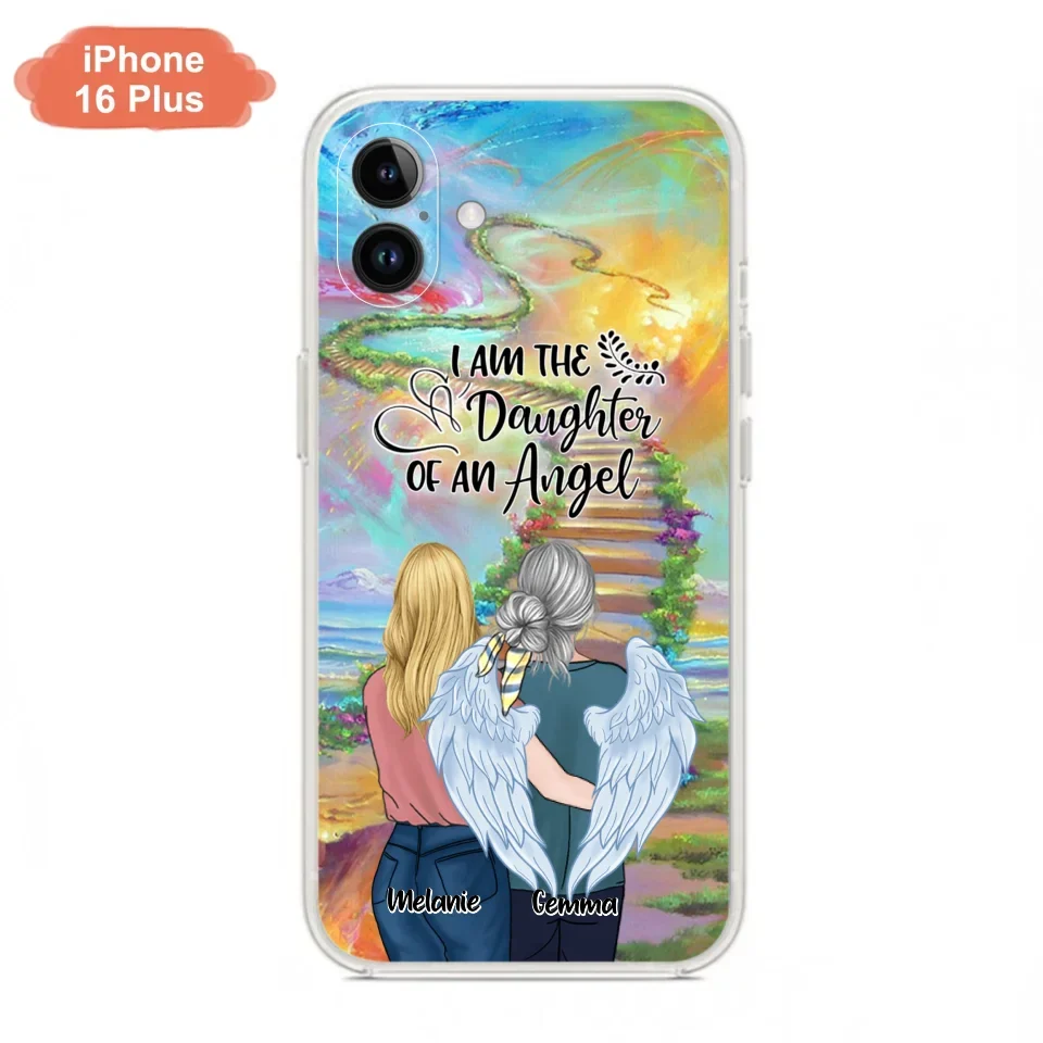 Custom Personalized Mom In The Heaven Phone Case - Mom And Daughter - Best Memorial Gift - Phone Case For iPhone And Samsung