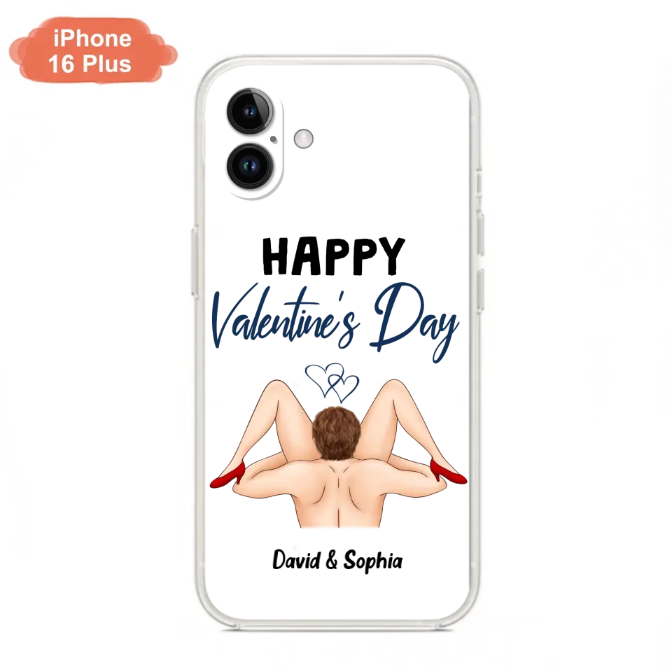 Custom Personalized Couple Phone Case - Gift Idea For Couple/Valentines Day/Her/Him - Happy Valentine's Day - Case For iPhone/Samsung
