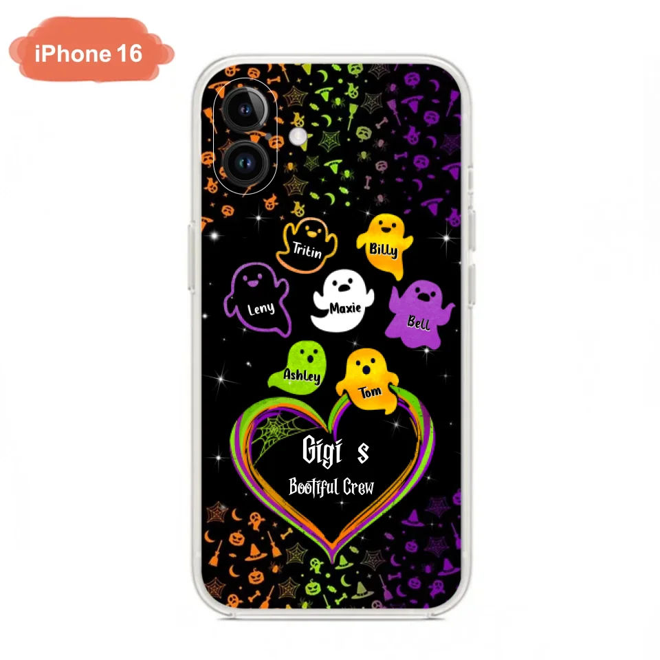 Custom Personalized Gigi's Bootiful Crew iPhone/Samsung Phone case - Halloween Gift for Grandma and grandkids - Up to 7 Grandkids