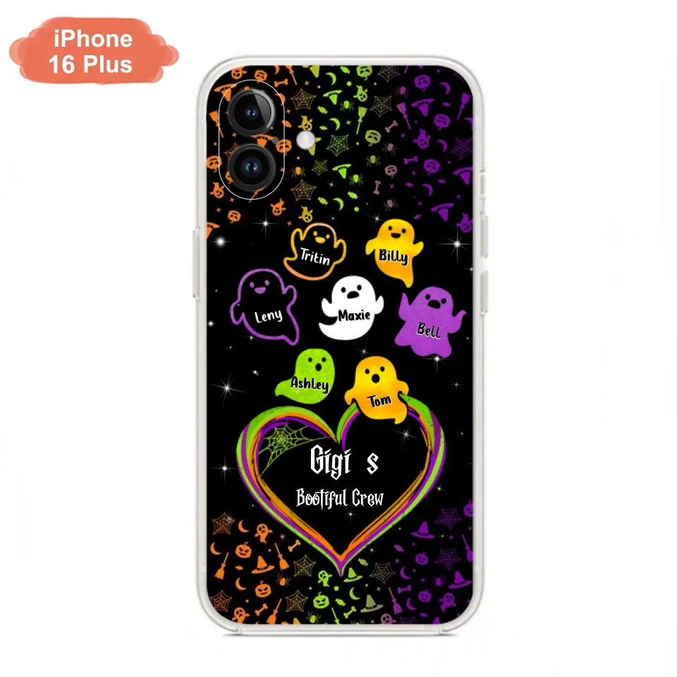Custom Personalized Gigi's Bootiful Crew iPhone/Samsung Phone case - Halloween Gift for Grandma and grandkids - Up to 7 Grandkids