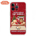 Personalized Christmas Pet Dad Phone Case - Man With Up to 4 Pets - Gift For Cat/Dog Lover - Case For iPhone And Samsung