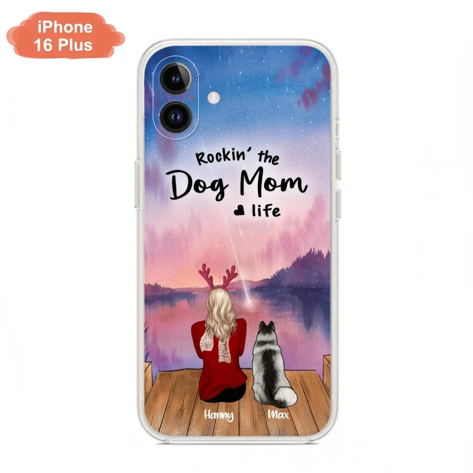 Custom Personalized Family Christmas Phone Case - Life Is Better With Dogs