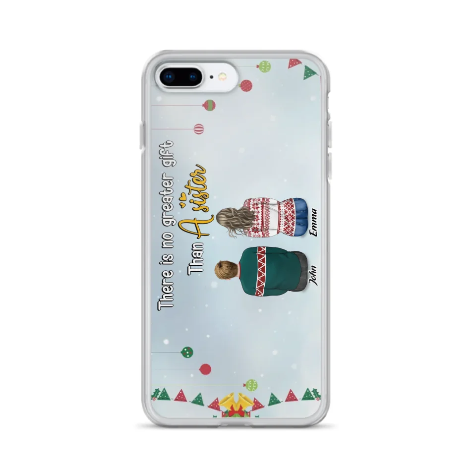 Personalized Christmas Brothers & Sisters Phone Case - Christmas Gift Idea For Siblings - Up to 12 People - Life Is Better With Brothers & Sisters - Case For iPhone And Samsung