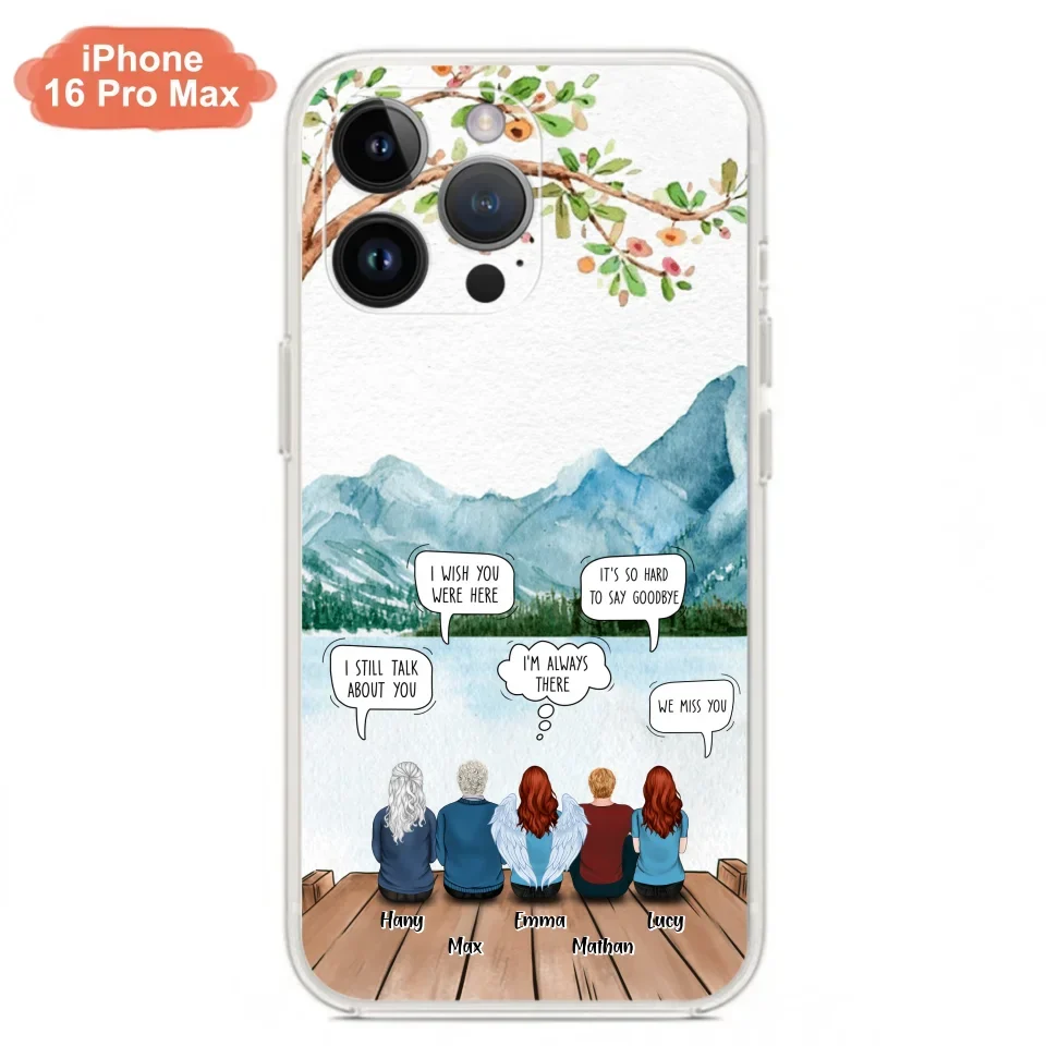 Custom Personalized Memorial Phone Case - Upto 5 People - Best Gift For Family - Case For Iphone & Samsung