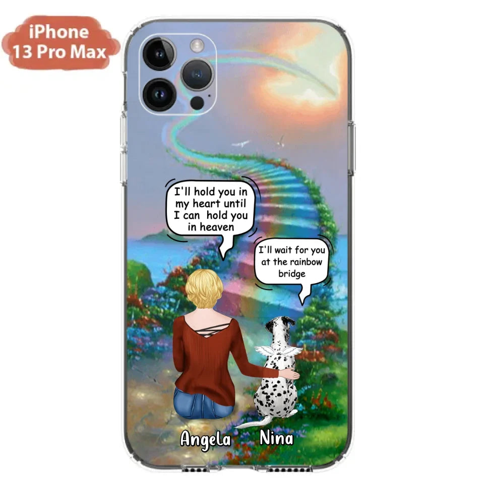 Custom Personalized Memorial Dog Phone Case - Upto 4 Dogs - Memorial Gift For Dog Lovers - Case For iPhone/Samsung