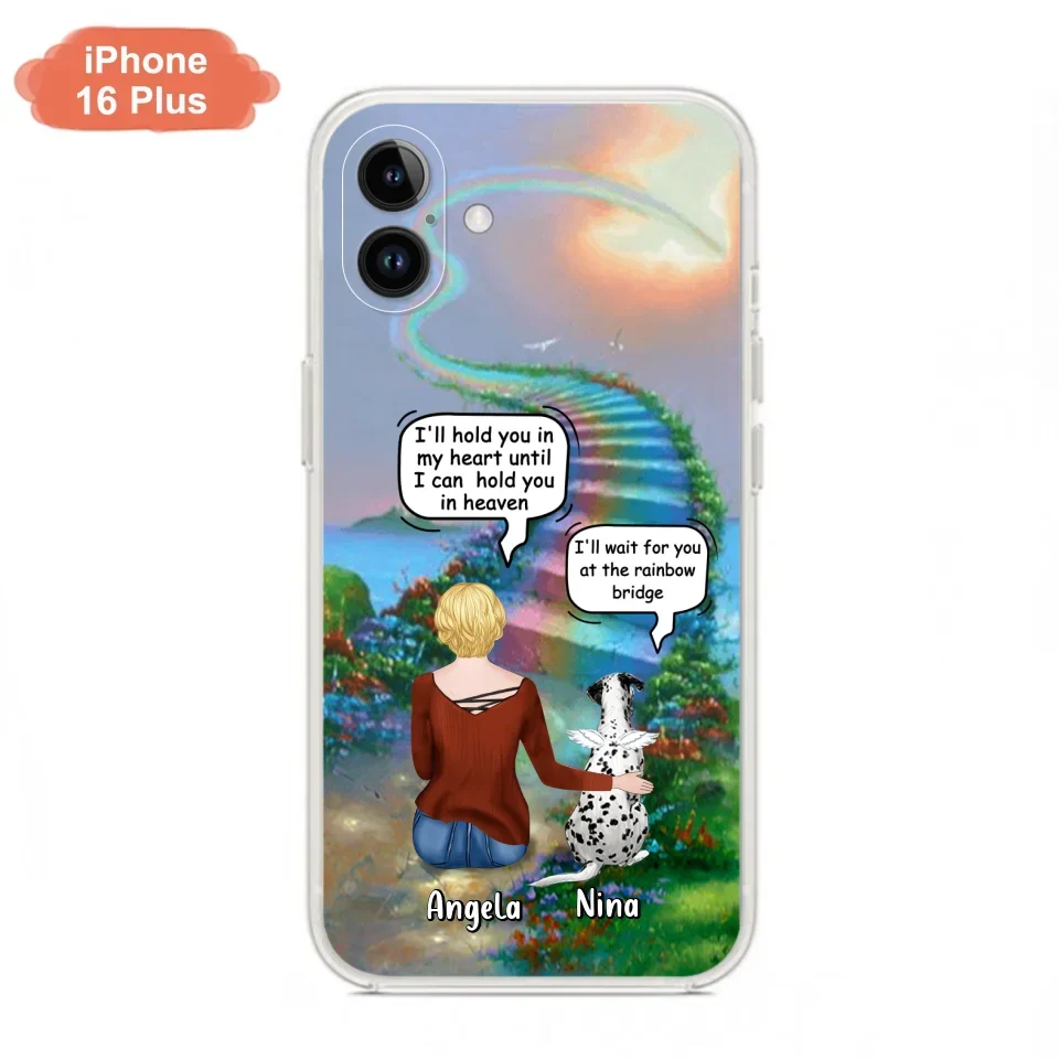 Custom Personalized Memorial Dog Phone Case - Upto 4 Dogs - Memorial Gift For Dog Lovers - Case For iPhone/Samsung