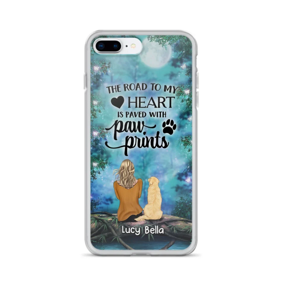 Custom Personalized Memorial Dog Phone Case - Upto 5 Dogs - Gift Idea For Dog Lover - Case For iPhone And Samsung