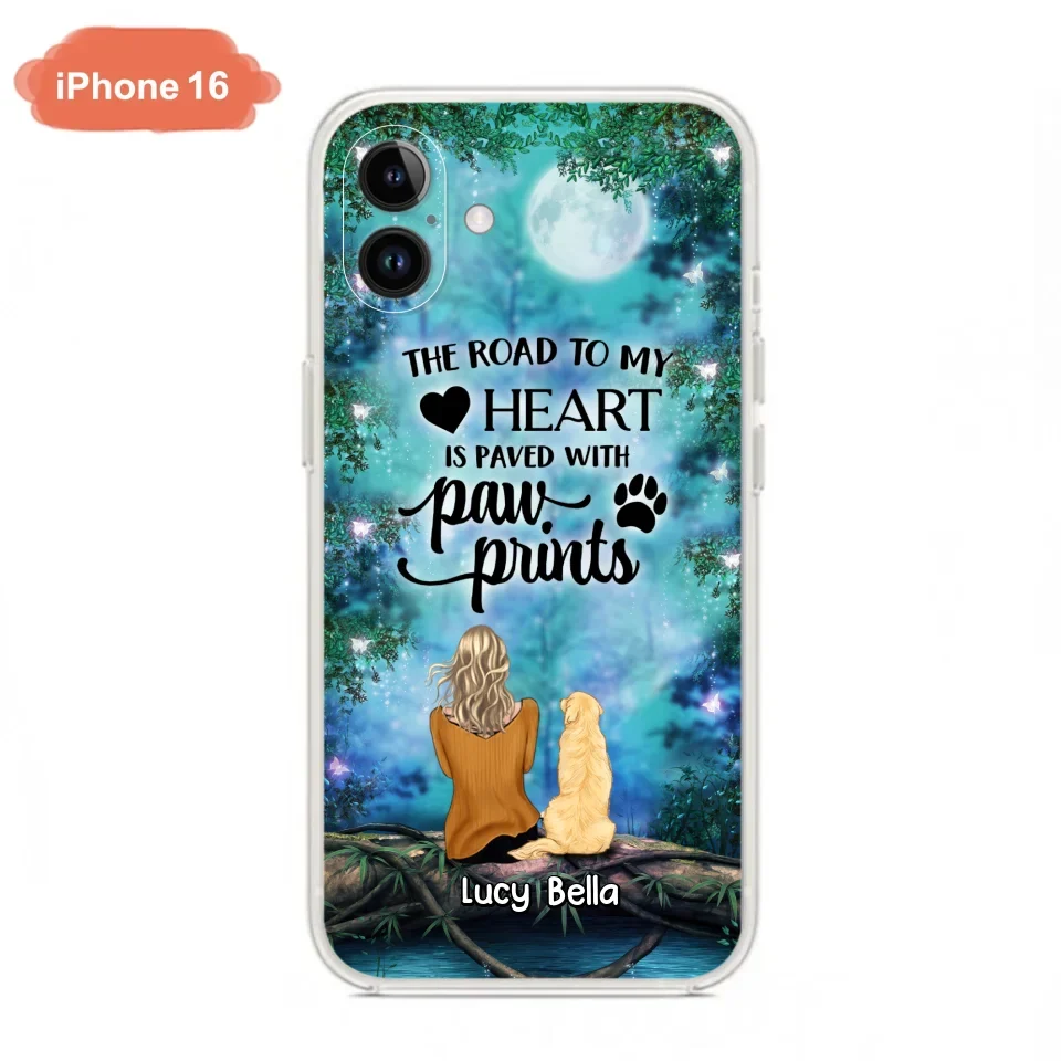 Custom Personalized Memorial Dog Phone Case - Upto 5 Dogs - Gift Idea For Dog Lover - Case For iPhone And Samsung